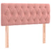 Pat box spring cu saltea, roz, 90x190 cm, catifea - WALTI WALTI