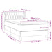 Pat box spring cu saltea, roz, 90x190 cm, catifea - WALTI WALTI