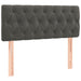Pat box spring cu saltea, gri închis, 90x200 cm, catifea - WALTI WALTI