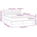 Pat box spring cu saltea, negru, 140x200 cm, catifea - WALTI WALTI