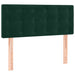 Pat box spring cu saltea, verde închis, 90x200 cm, catifea - WALTI WALTI