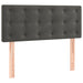 Pat box spring cu saltea, gri închis, 100x200 cm, catifea - WALTI WALTI