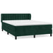Pat box spring cu saltea, verde închis, 140x190 cm, catifea - WALTI WALTI