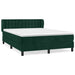 Pat box spring cu saltea, verde închis, 140x200 cm, catifea - WALTI WALTI