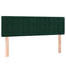 Pat box spring cu saltea, verde închis, 140x200 cm, catifea - WALTI WALTI