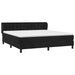 Pat box spring cu saltea, negru, 160x200 cm, catifea - WALTI WALTI