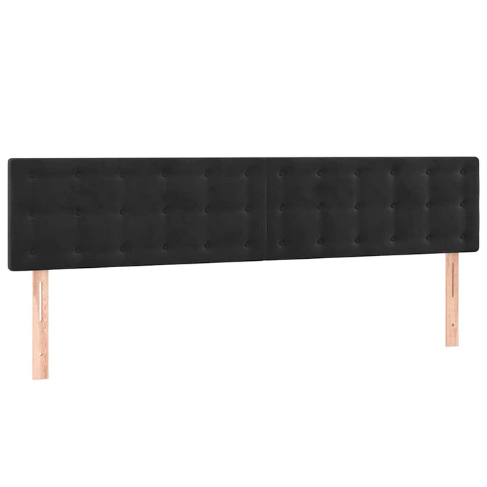 Pat box spring cu saltea, negru, 160x200 cm, catifea - WALTI WALTI