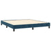 Pat box spring cu saltea, albastru închis, 160x200 cm, catifea - WALTI WALTI