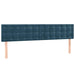 Pat box spring cu saltea, albastru închis, 180x200 cm, catifea - WALTI WALTI