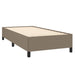 Pat box spring cu saltea, gri taupe, 100x200 cm, textil - WALTI WALTI