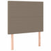 Pat box spring cu saltea, gri taupe, 100x200 cm, textil - WALTI WALTI