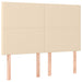 Pat box spring cu saltea, crem, 140x200 cm, textil - WALTI WALTI