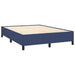 Pat box spring cu saltea, albastru, 140x200 cm, textil - WALTI WALTI
