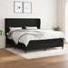 Pat box spring cu saltea, negru, 160x200 cm, textil - WALTI WALTI