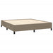 Pat continental cu saltea, gri taupe, 180x200 cm, textil - WALTI WALTI