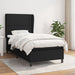Pat box spring cu saltea, negru, 80x200 cm, textil - WALTI WALTI