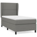 Pat box spring cu saltea, gri închis, 90x190 cm, textil - WALTI WALTI
