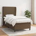 Pat box spring cu saltea, maro închis, 90x200 cm, textil - WALTI WALTI