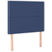 Pat box spring cu saltea, albastru, 90x200 cm, textil - WALTI WALTI
