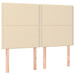 Pat box spring cu saltea, crem, 140x200 cm, textil - WALTI WALTI