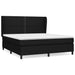 Pat box spring cu saltea, negru, 160x200 cm, textil - WALTI WALTI