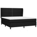 Pat box spring cu saltea, negru, 160x200 cm, textil - WALTI WALTI