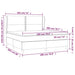 Pat box spring cu saltea, negru, 180x200 cm, catifea - WALTI WALTI