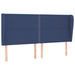 Pat box spring cu saltea, albastru, 180x200 cm, material textil - WALTI WALTI