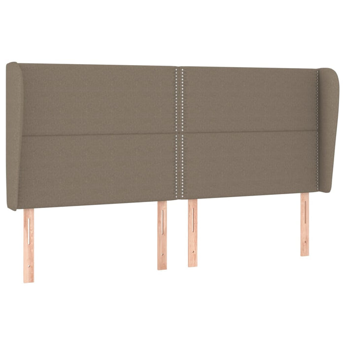 Pat box spring cu saltea, gri taupe, 200x200 cm, textil - WALTI WALTI