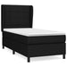 Pat box spring cu saltea, negru, 80x200 cm, textil - WALTI WALTI