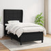 Pat box spring cu saltea, negru, 80x200 cm, textil - WALTI WALTI