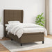 Pat box spring cu saltea, maro închis, 90x190 cm, textil - WALTI WALTI