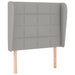 Pat box spring cu saltea, gri deschis, 90x200 cm, textil - WALTI WALTI