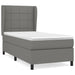 Pat box spring cu saltea, gri închis, 90x200 cm, textil - WALTI WALTI