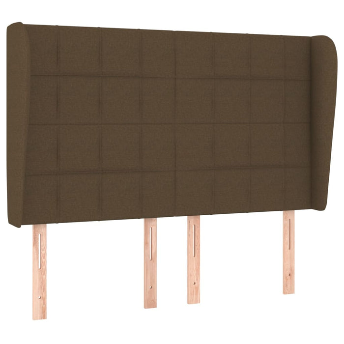 Pat box spring cu saltea, maro închis, 140x200 cm, textil - WALTI WALTI