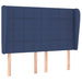 Pat box spring cu saltea, albastru, 140x200 cm, textil - WALTI WALTI