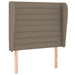 Pat box spring cu saltea, gri taupe, 90x190 cm, textil - WALTI WALTI
