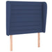 Pat box spring cu saltea, albastru, 90x200 cm, textil - WALTI WALTI