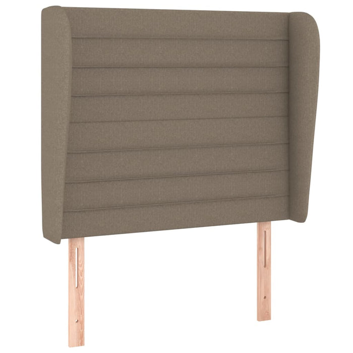 Pat box spring cu saltea, gri taupe, 100x200 cm, textil - WALTI WALTI