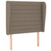 Pat box spring cu saltea, gri taupe, 100x200 cm, textil - WALTI WALTI
