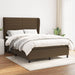 Pat box spring cu saltea, maro închis, 140x200 cm, textil - WALTI WALTI