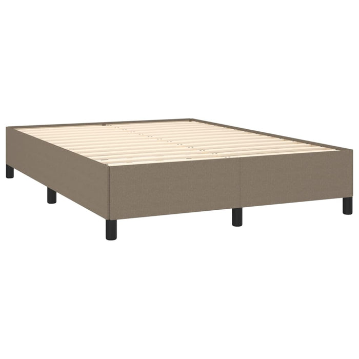 Pat continental cu saltea gri taupe 140x200 cm material textil - WALTI WALTI