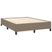 Pat continental cu saltea gri taupe 140x200 cm material textil - WALTI WALTI