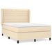 Pat continental cu saltea, crem, 140x200 cm, material textil - WALTI WALTI