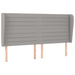Pat box spring cu saltea, gri deschis, 200x200 cm, textil - WALTI WALTI