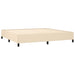 Pat box spring cu saltea, crem, 200x200 cm, textil - WALTI WALTI