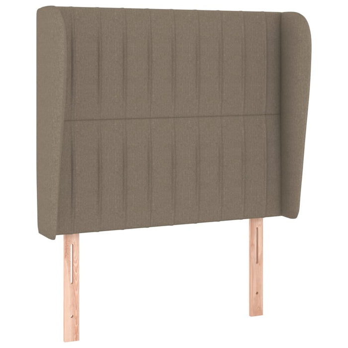 Pat box spring cu saltea, gri taupe, 80x200 cm, textil - WALTI WALTI