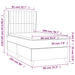 Pat box spring cu saltea, crem, 80x200 cm, textil - WALTI WALTI