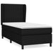Pat box spring cu saltea, negru, 90x190 cm, textil - WALTI WALTI