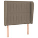 Pat box spring cu saltea, gri taupe, 100x200 cm, textil - WALTI WALTI